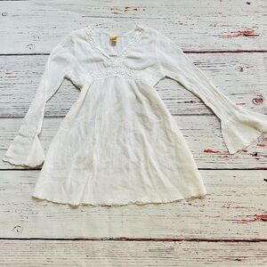 Girls Elegant White Blouse/Dress